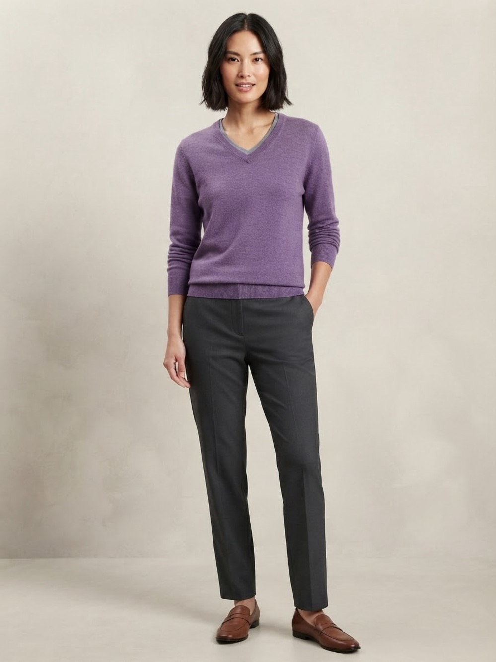 Apt. 9 Lavender V-Neck Sweater